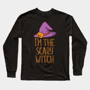 I'm the Scary Witch Halloween Matching Group Family Long Sleeve T-Shirt